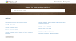 Desktop Screenshot of destek.mechsoft.com.tr
